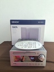 全新天龍Denon sc10 靚聲書架喇叭(未開封)連少用靚聲絕版日本Teac胆擴音機 (有 藍牙可接手機聽歌 Bluetooth & Aux in put或電視有藍牙可連接)，無CD功能。全套慳位好
