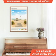 Wall paintings, Oil Paint, Florida Wall Art, Florida Poster, Florida Photo, Florida Wall Decor, USA 