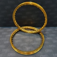 Velg Velek Alloy CRV Japan 17 140 Petak Kilat Gold 1set