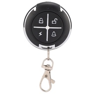 4 Key Black Round Auto Copy Garage Gate Door Wireless Remote Control(433MHZ)
