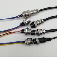 GX16 GX12-2 Core 3 Core 4 Core 8 Aviation Plug Socket Connection Wire Welding Wire with Injection Wi