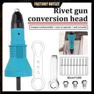 Electric Rivet Gun Conversion Head Electric Drill Rivet Gun Head Set Core Rivet Machine