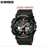 G-Shock GA-100 Bomb disposal expert dual display time Black/Red Men's Fashion Watch