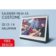 Custom Desk Calendar 2024 Sitting Calendar A5