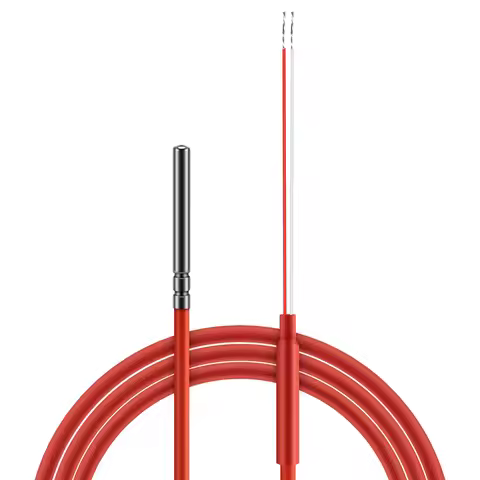 Newest 2 Wire PT1000 Temperature Sensor Thermistor Silicone Gel Coated 1.5Meters Probe 45mm x 5mm -5
