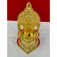 kamachi vilakku of brass coating gold plated 6inch