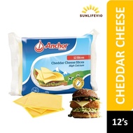 Anchor Slice Cheese 12's | Cheddar Cheese Slice (with ice pack)