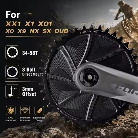 GOLDIX direct mount chainring 8 bolt For Sram XX1 X1 X01 X0 X9 NX SX DUB Direct-Mount Crankset 3mm o