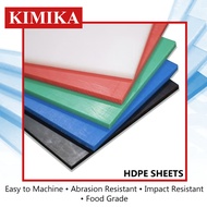 HDPE White Black Sheet pre cut to size 3mm x 12 inches x 18 inches Engineering Plastic HD-PE