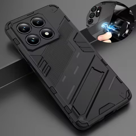 Shockproof Armor Phone Case For Xiaomi 14T 13T Pro 5G Car Magnetic Holder Cover On Xiaomi13T Xiaomi1