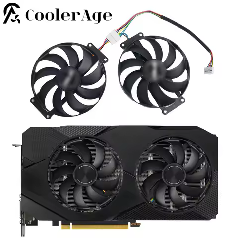 FDC10H12S9-C RTX 2060 SUPER 2070 GTX1660 Ti Cooling Fan For ASUS GTX 1660 1660Ti DUAL EVO OC RTX2060