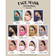 Duchess By CPG FACEMASK Health Face Mask KF94 HEADLOOP HIJAB TUDUNG 10pcs