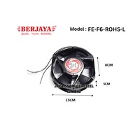 (JAYA FREEZER) BERJAYA REFRIGERATOR FAN MODEL: FE-F6-ROHS-L (CHILLER & FREEZER)