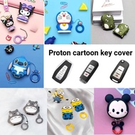 Cute Cartoon Car Key Cover Proton Remote Cover Kunci Sarung Kunci Kereta Casing Car Accessories x50 