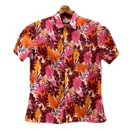 Hawaiian Shirt Chest 44 Shoulder 17 Length 28 GAP Brand Cotton+2%Spandex Second Hand Good Condition 