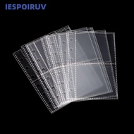 IESPOIRUV Photocard Binder Sheets, PP Acid Free A7 Multiple Pockets Sleeve, Inner Page Card Binder T