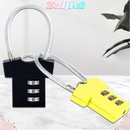 ZAIJIE1 Password Lock, Aluminum Alloy Cupboard Cabinet Locker Padlock Security Lock, Multifunctional Steel Wire 3 Digit Mini Suitcase Luggage Coded Lock
