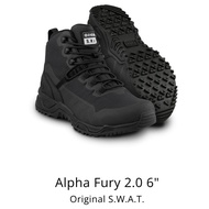 Original SWAT Alpha Fury 1.0 / 2.0 6" Boot (Black Color), Kasut Operasi Polis Army Military, Taktika