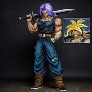 C 32.5Cm/12.8Inch Dragon Ball Z Trun Figure Replace Heads Future Er Saiyan Action Figures Coll