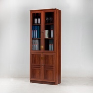 ส่งฟรี!! ชั้นวางของ วางหนังสือ เอกสาร มีบานกระจกเปิดปิด และกุญแจล๊อค รุ่น F752 (80x38x203 ซม.)