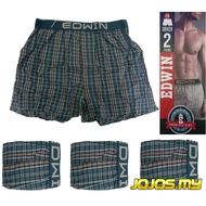 EDWIN WOVEN BOXER DURABILITY AND SOFT | SELUAR DALAM PENDEK LELAKI | MEN'S BOTTOM UNDERWEAR PANTS (2