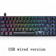 SKYLOONG GK68แป้นพิมพ์นักเล่นเกมการเล่นเกม RGB ออปติคอล65% SK68คีย์บอร์ดแบบกลไก68คีย์สำหรับ PC Win M