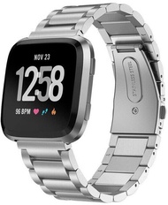 【Worth-Buy】 วงเหล็กสแตนเลสสำหรับ Fitbit Versa/lite/ Versa2สายเปลี่ยนสมาร์ทวอท์ช316l สายพานโลหะสายนาฬิกาข้อมือสำหรับ Apple Watch Fitbit Versa 2วง