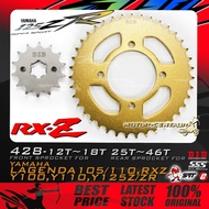 GEGANCU DEPAN/BELAKANG DID/SSS/CU/STT FRONT/REAR SPROCKET 428 FOR Y100,Y110,Y125,RXZ,SRL105,SRL110 1