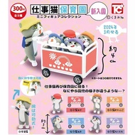 Toys Cabin Original Gashapon Kawaii Cute Anime Construction Site Cat Figure Gachapon Capsule Toy Fig