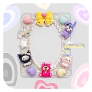 Toploader Decor Charrm Cream Glue B8 | Transparent Crystal SANRIO Set | Kpop Anime Idol Card Holder 