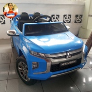 MITSUBISHI TRITON BIRU Merk PMB Mainan Anak Mobil Aki Bekas Seken Second