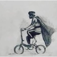 Sticker PVC Alibaba Bujang Lapok P Ramlee / Folding Bike PVC Waterproof Sticker