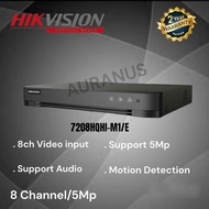 DVR HIKVISION 8CH 5MP SUPPORT AUDIO DVR HIKVISION  8 CHANNEL 5MP SUPPORT AUDIO ORIGINAL RESMI 7208HQ