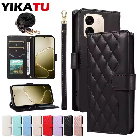 Wallet Case For OPPO Realme V60 Pro V50S V25 V23i V23 V11 Q5i Note 70T 70 50 GT Neo6 6T 6 Narzo N63 