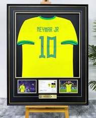 尼馬 Neymar JR. 世界盃巴西主場簽名球衣 獨立認證證書