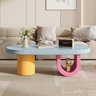 Household Living Room Tea Table Nordic Modern Cream Coffee Table Small Apartment Furniture Dopamine 