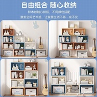 Bay Window Storage Cabinet Free Combination Grid Cabinet Bay Window Bookshelf and Storage Shelf Simple Multi-Layer Locke