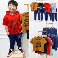 TIGER HOODIE KIDS SET SIZE S - XL (2-10th) TG 82468