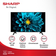 Sharp LED TV 4K Ultra-HDR Android TV 4T-C65DK1X Black 65 inch