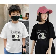 T-shirt for boys and girls, large size, round neck, cute print from 15-40kg FIVEBE AT8