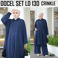 JUMBO SETCEL LD 130 dan 150 POLOS CRINKLE / ONE SET CRINKLE Adem Halus SETELAN WANITA