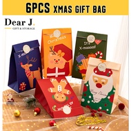 6pcs Set Christmas Gift Paper Bag / Christmas Packaging / Xmas gift / Gift Box [Dear J]