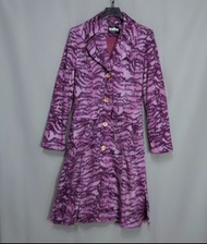 專櫃baiter紫色虎紋絨毛款長版外套 B1010（點點藏物】
