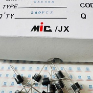 Specialized components diode HER608 Pulse diode 6A 1000V genuine MIC bag of 10