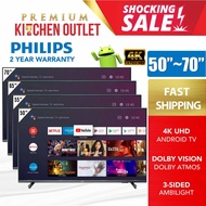 Philips 70" 70PUT7906 | 65" 65PUT7906 | 55" 55PUT7906 | 50" 50PUT7906 4K UHD Android TV | 3-Sided Am