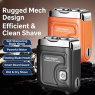 【Portable Dual-Head Shaver】 Mini dual-head electric shaver Mini/Dual Head/Electric Shaver/Portable/T