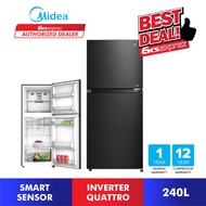 Midea 2 Doors Inverter Quattro Fridge (240L) MDRT307MTB28-MY Refrigerator / Peti Sejuk