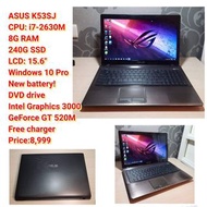 ASUS K53SJ CPU: i7-2630M