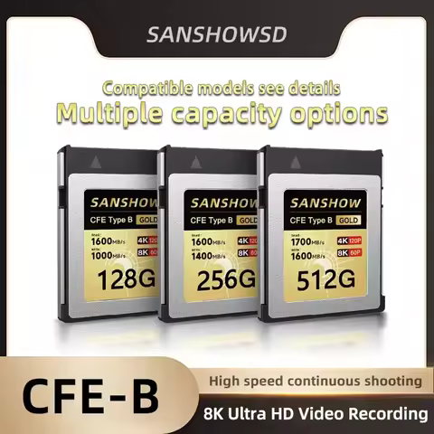 CFexpress Type B Memory Card -Ideal for 4K & 8K RAW Video, High-Speed Photography, and Professional 