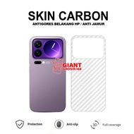 XIAOMI 17 PRO MAX XIAOMI 15T XIAOMI 15T PRO XIAOMI 17 XIAOMI 17 PRO SKIN CARBON 3D ANTI-SCRATCH BACK